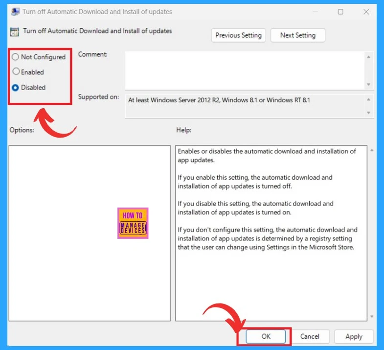 Turn on Automatic Store App Updates in Windows 11- Fig.7