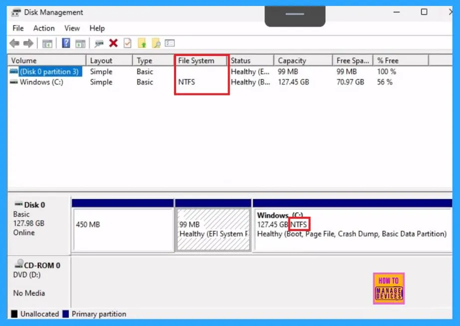 6 Different way to Find File System of a Drive in Windows 11 - Fig.2