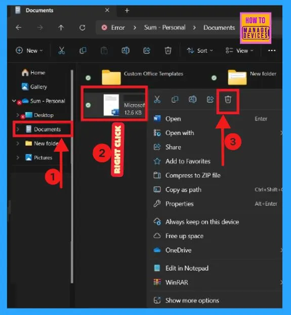 
Different Methods for Deleting Files in Windows 11 - Fig.3
