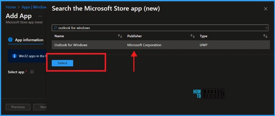 Install New Outlook for Windows with Microsoft Store App from Intune 4