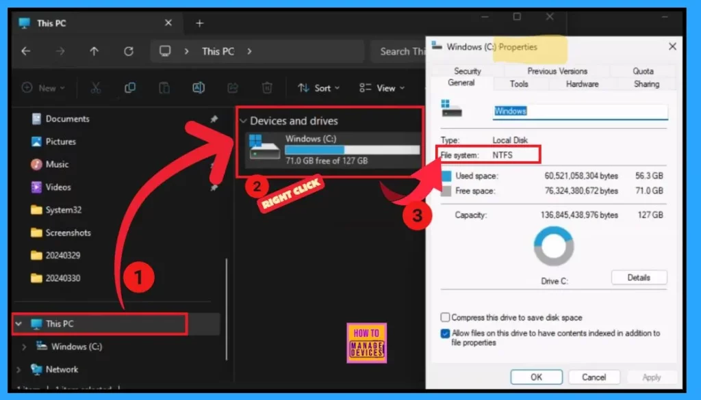 6 Different way to Find File System of a Drive in Windows 11 - Fig.6
