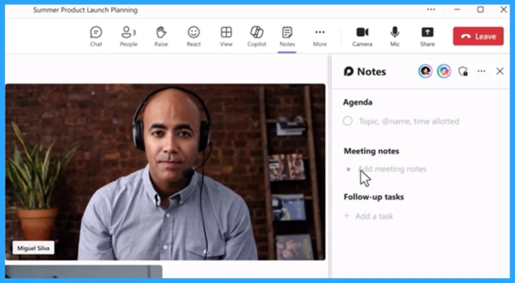 MS Teams Copilot in Meetings to Take Notes and Action -Fig.3