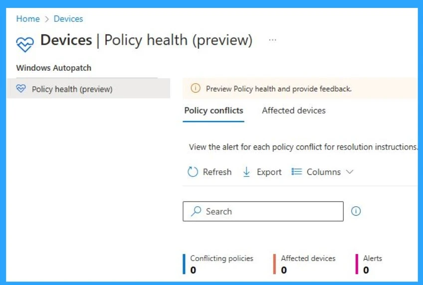 Fix Intune Policy Conflict using Policy Health Workflow - Fig.4 Creds to MS