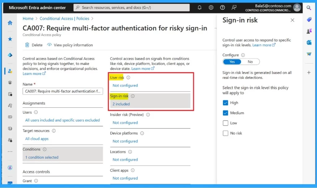High Level Overview of Identity Protection in Microsoft Entra ID - Fig.3 Creds to MS