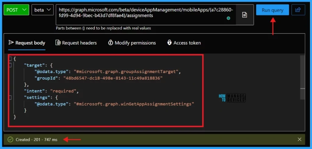 Automate Intune App Deployment using Microsoft Graph API and PowerShell. Fig. 06