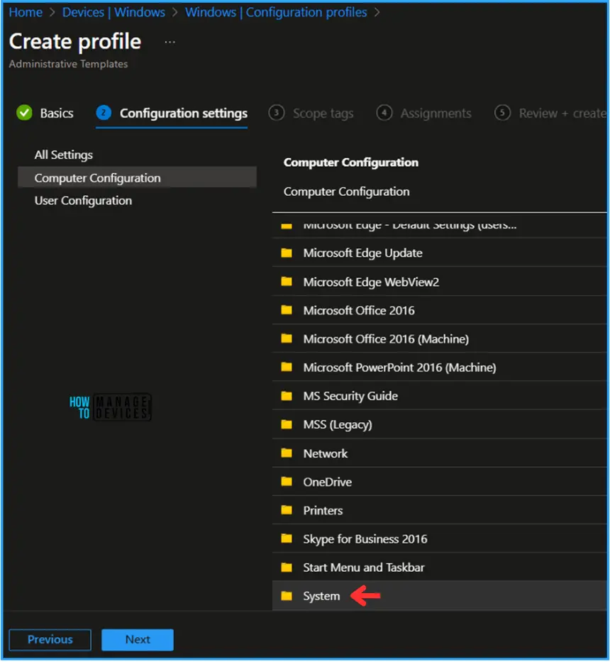 Best Guide to remove access to use all Windows Update features with Intune. Fig. 5
