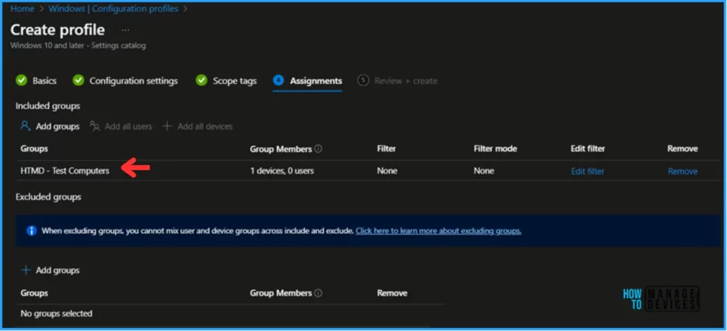 Best Guide to remove access to use all Windows Update features with Intune. Fig. 9