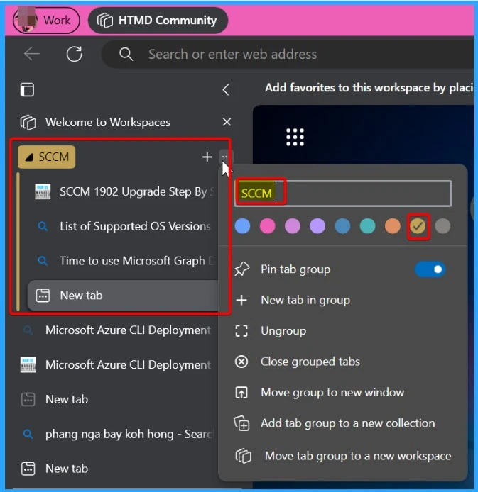 Best Way to Organise your Workspaces in Microsoft Edge - Fig.3