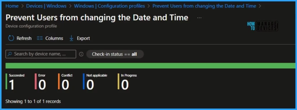 Prevent Users to Change Date and Time on Windows using Intune Policy Fig. 9