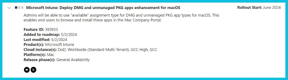 Enable Available Assignment Type for DMG and Unmanaged PKG App Types on macOS - Fig.2 - Creds to MS