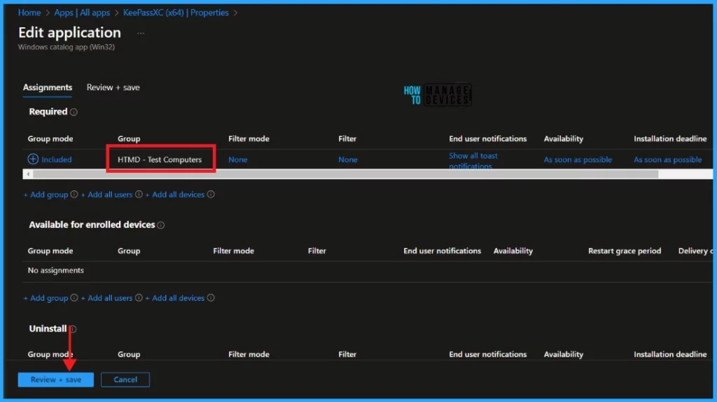 Install KeePassXC with Intune Enterprise App Catalog App: Step-by-Step Guide. Fig.12