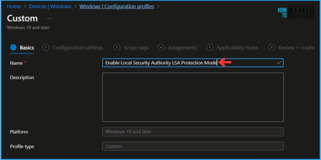 Easier Way to Enable Local Security Authority LSA Protection Mode with Intune. Fig. 4