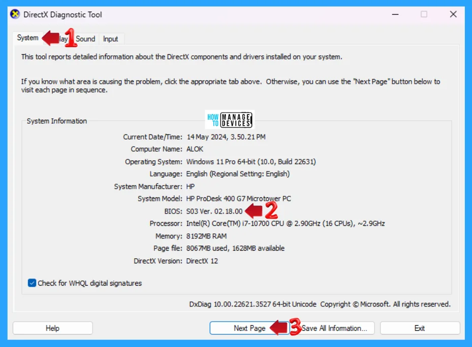 How to Check UEFI BIOS Firmware Version in Windows 11 - Fig. 7