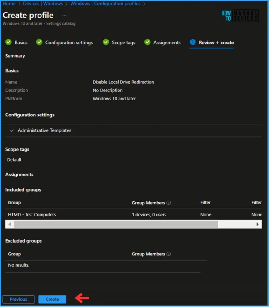 How to Easily Disable Local Drive Redirection with Intune. Fig. 10