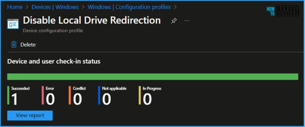 How to Easily Disable Local Drive Redirection with Intune. Fig. 11