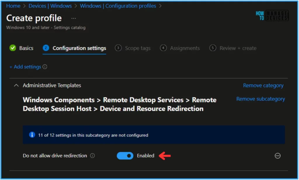 How to Easily Disable Local Drive Redirection with Intune. Fig. 7