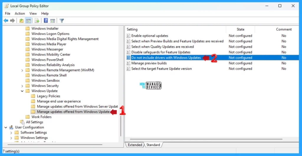 Manage Automatic Drivers Installation with Windows Updates in Windows 11 - Fig.6