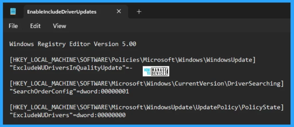 How to Enable Disable Including Drivers with Windows Updates in Windows 11 - Fig. 8