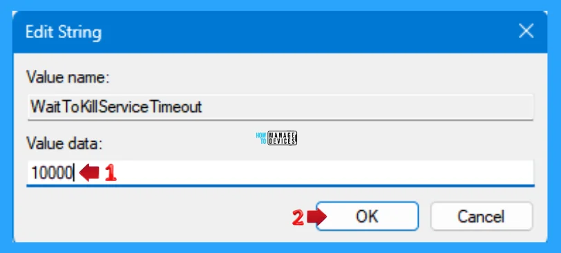 How to Modify the Value of WaitToKillServiceTimeout in Windows 11 - Fig. 7