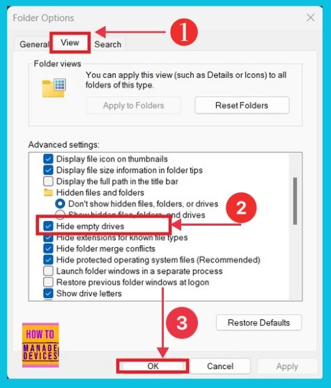 How to Show or Hide Empty Drives in Windows 11 - fig.5