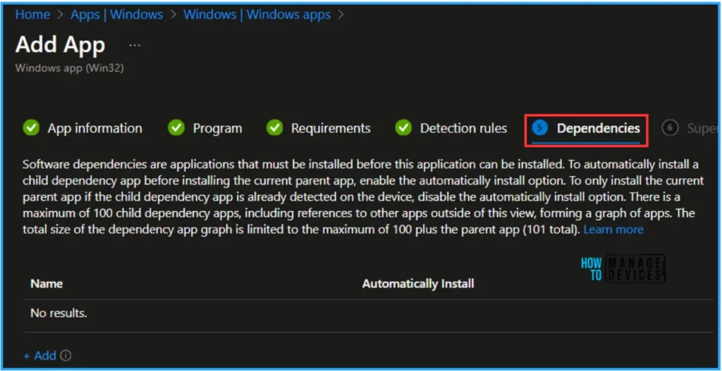 Best Guide to enable WinSCP Win32 app Supersedence and Auto-Update with Intune. Fig. 12