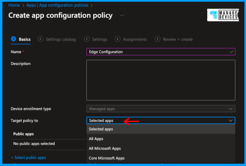Manage Microsoft Edge Browser on Android devices using Intune Fig: 2