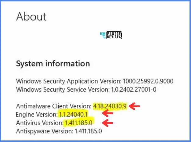 Monitoring Defender Updates Using Intune Portal Fig.4