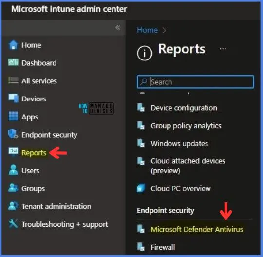Monitoring Defender Updates Using Intune Portal Fig.5