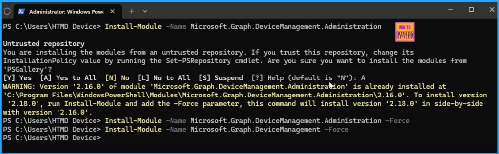 Time to Use Microsoft Graph DeviceManagement PS Module Instead of MS Graph Intune Module - fig.2