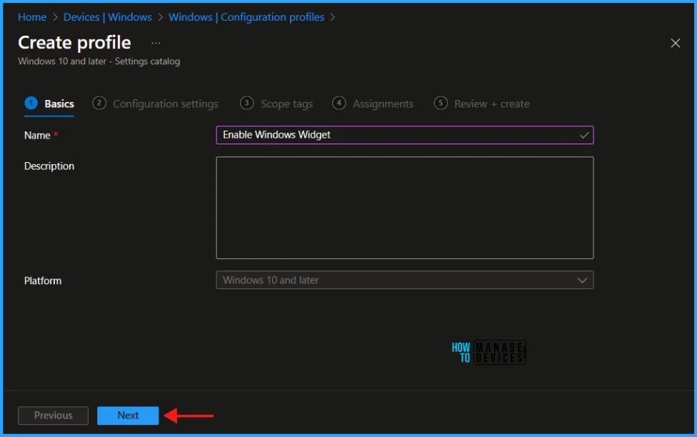 Step-by-Step Guide to Enable Widgets on Windows Machines with Intune Policy Fig. 3