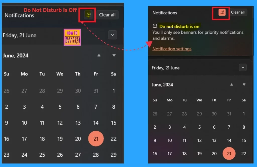 Turn On or Off Do Not Disturb for Notifications in Windows 11 - Fig.3