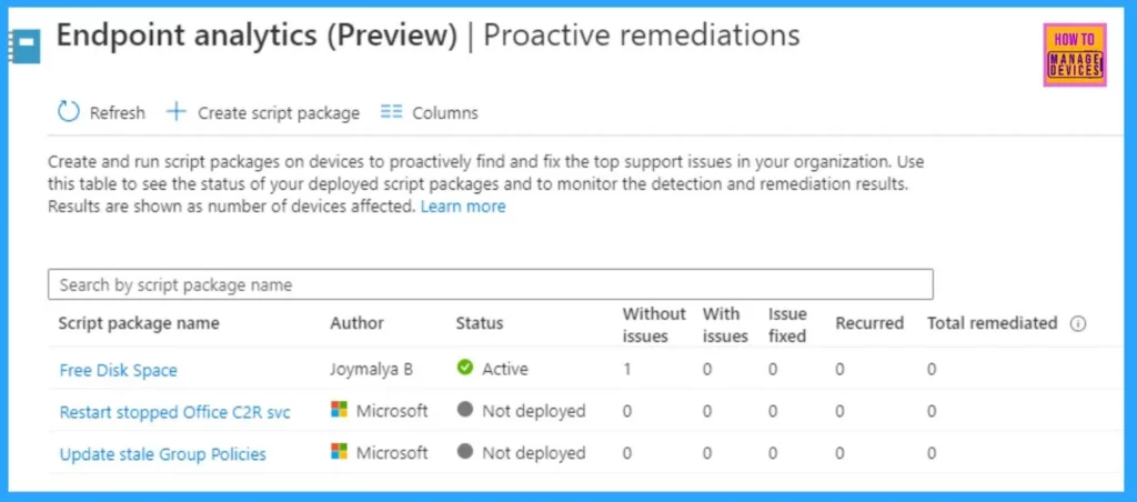 Intune MEM Endpoint Analytics with Joy | Learn and Discover #1 - Fig.3