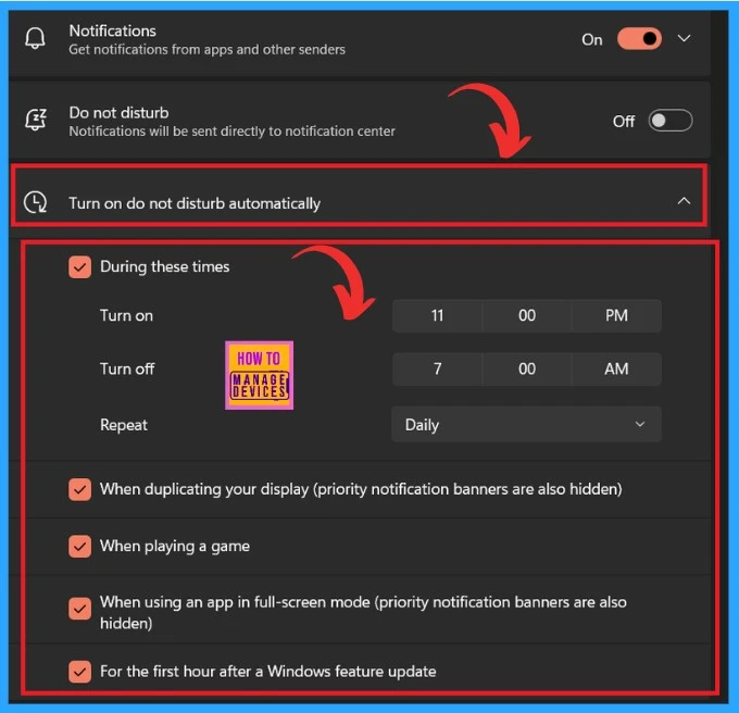 Turn On or Off Do Not Disturb for Notifications in Windows 11 - Fig.7