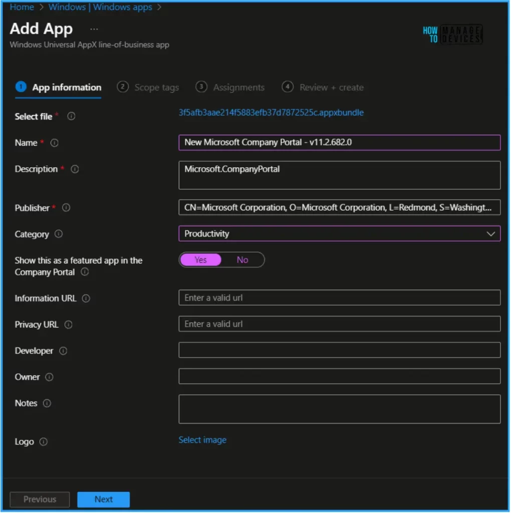 Best Guide to Deploy New Intune Company Portal App for Windows. Fig. 6