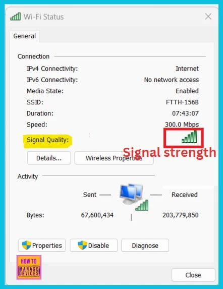 6 Methods to Check Wi-Fi Network Signal Strength in Windows 11 - Fig.10
