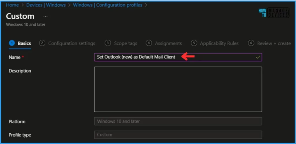 Best Guide to Set New Outlook as Default Mail Client with Intune. Fig. 4