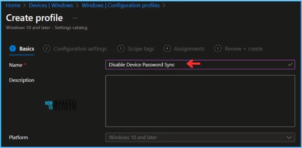 Easy Way to Disable Device Password Sync with Intune. Fig. 4