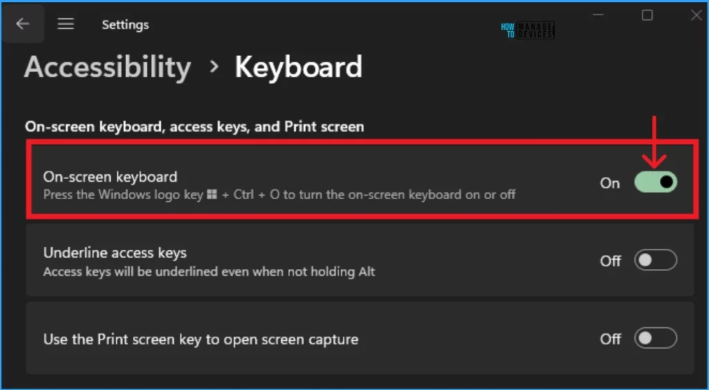 Enable Disable On-Screen Keyboard in Windows 11 - Fig.4