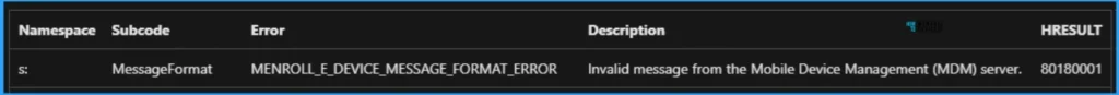 Fix MDM Enrollment Error Code 0x80180001 - Fig.2