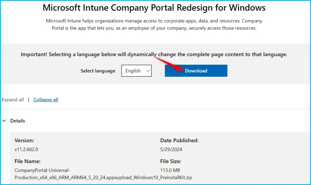 New Appearance for Intune Company Portal App for Windows - Fig.2