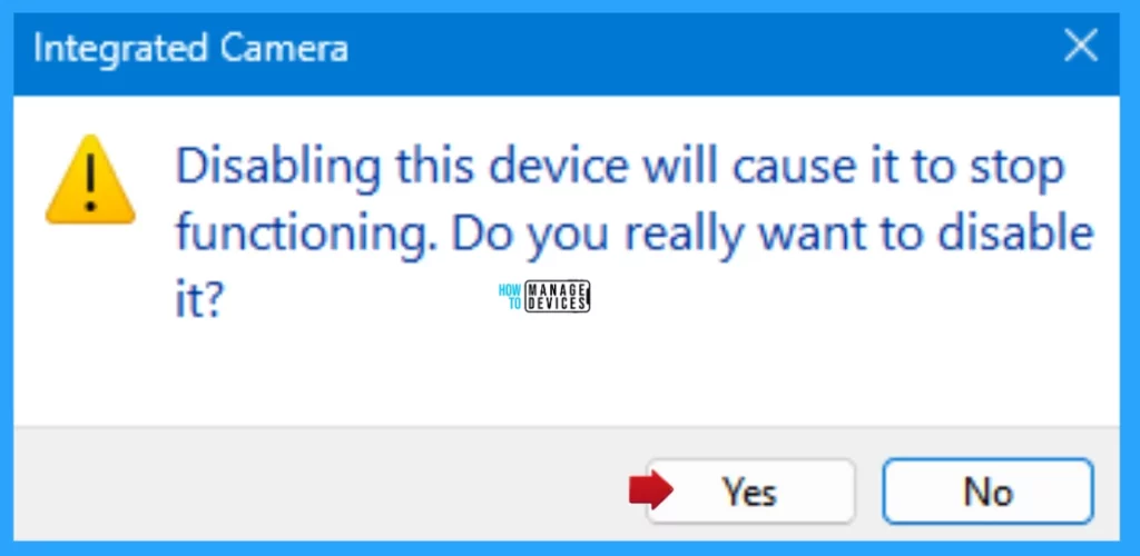 Process to Enable Disable Camera in Windows 11 - Fig. 10