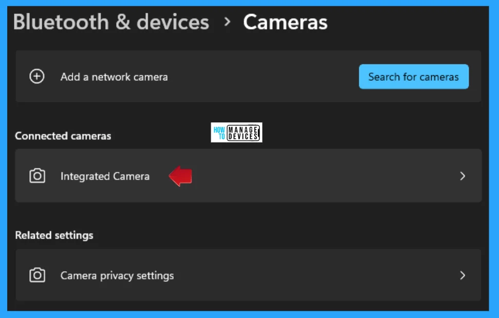 Process to Enable Disable Camera in Windows 11 - Fig. 4