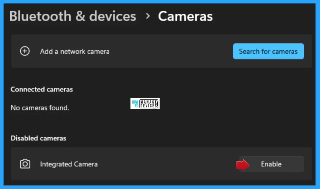 Process to Enable Disable Camera in Windows 11 - Fig. 7