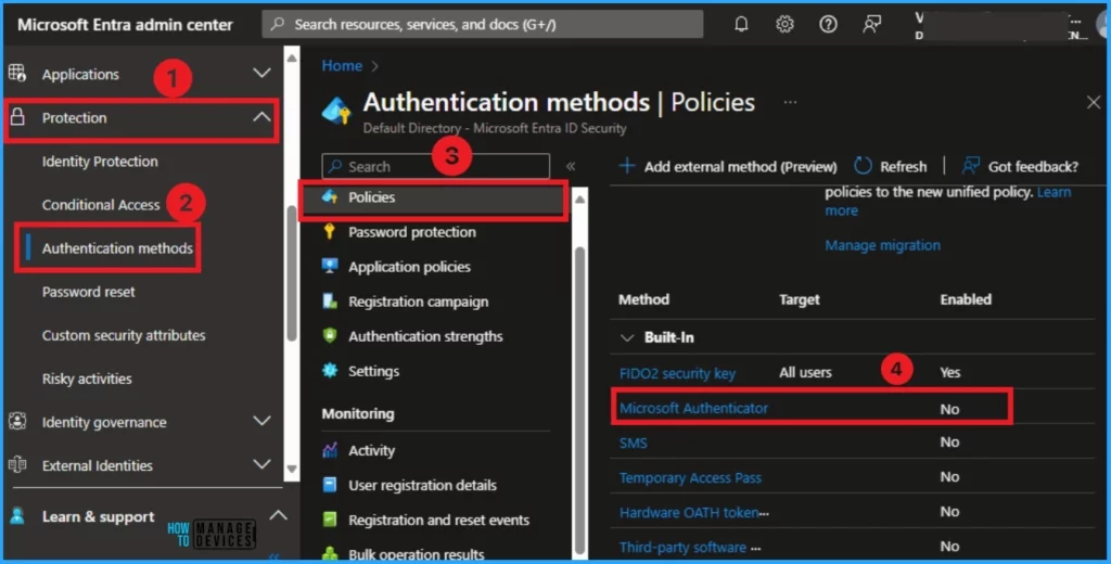 Retirement of Legacy Authentication Methods Management in Microsoft Entra ID - Fig.2