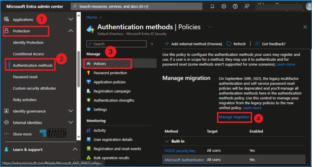 Retirement of Legacy Authentication Methods Management in Microsoft Entra ID - Fig.5