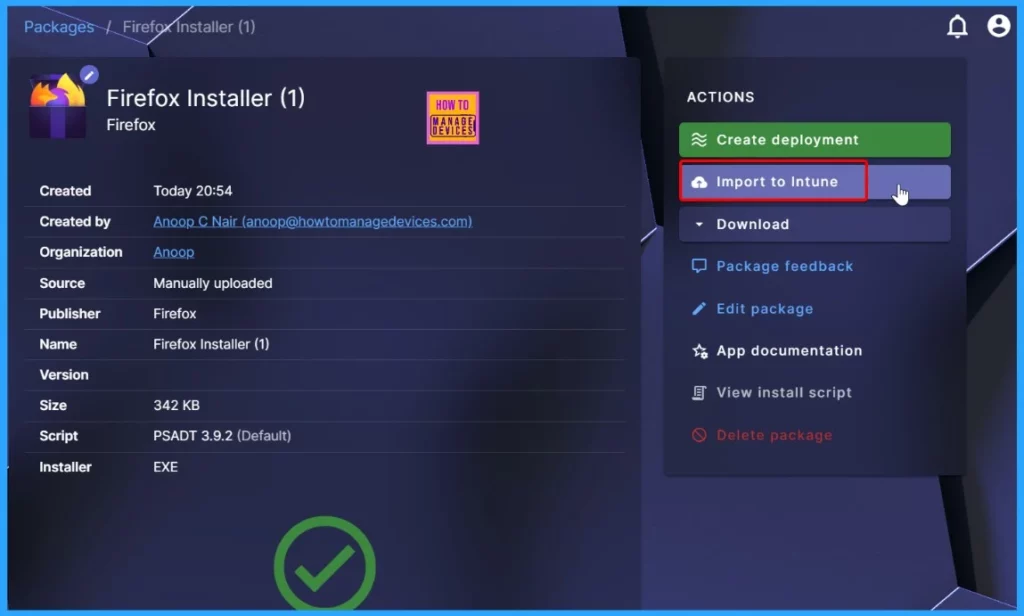 Intune and Robopack SaaS Solution for End to End 3rd Party App Lifecycle Management - Fig.16