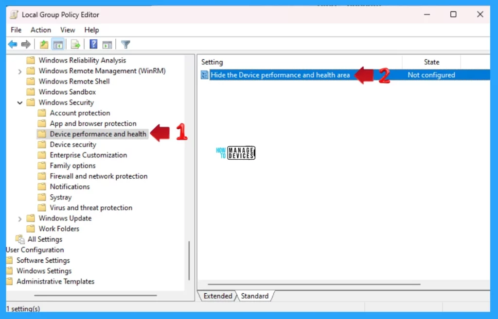 Show Hide Device Performance & Health Report in Windows Security in Windows 11 - Fig. 4