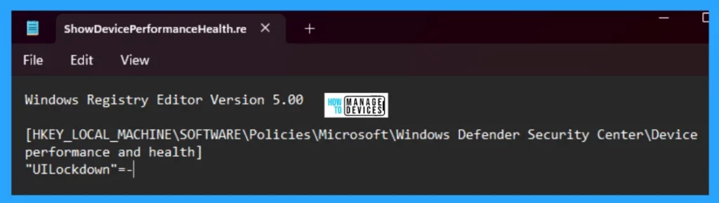 Show Hide Device Performance & Health Report in Windows Security in Windows 11 - Fig. 6