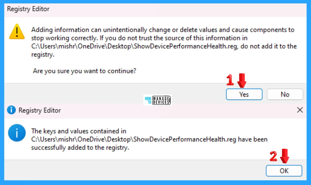 Show Hide Device Performance & Health Report in Windows Security in Windows 11 - Fig. 7