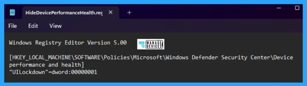Show Hide Device Performance & Health Report in Windows Security in Windows 11 - Fig. 8